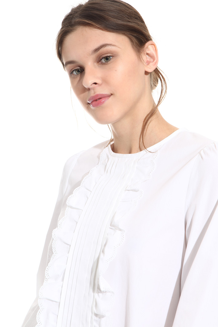 Casacca in cotone con ruches Intrend Casacca in cotone con ruches Intrend