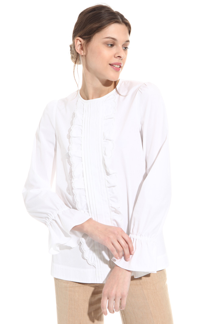Casacca in cotone con ruches Intrend Casacca in cotone con ruches Intrend