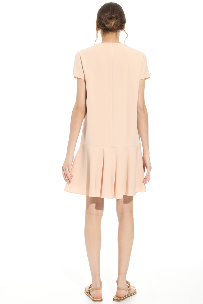 Embroidered neck dress Intrend Embroidered neck dress Intrend
