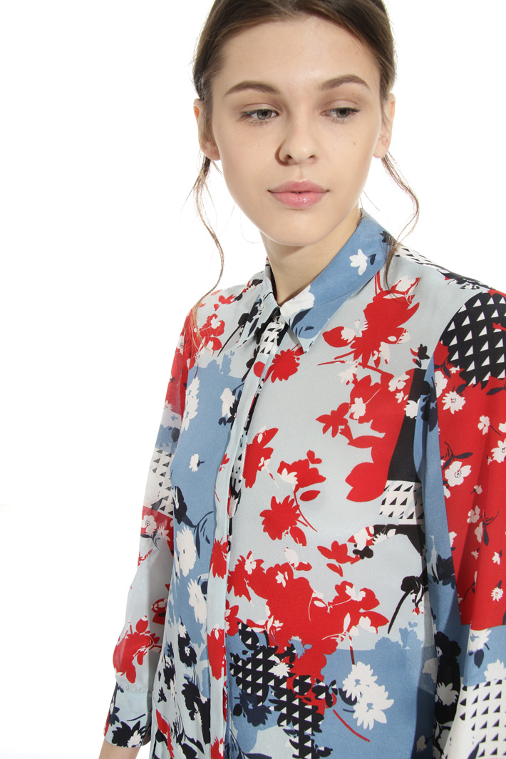 Printed silk dress Intrend Printed silk dress Intrend