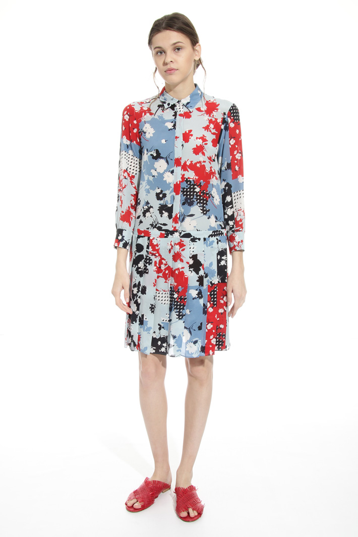 Printed silk dress Intrend Printed silk dress Intrend