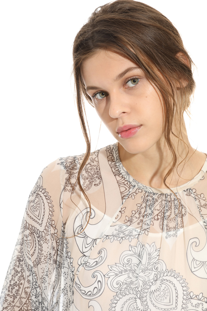 Printed silk dress Intrend Printed silk dress Intrend