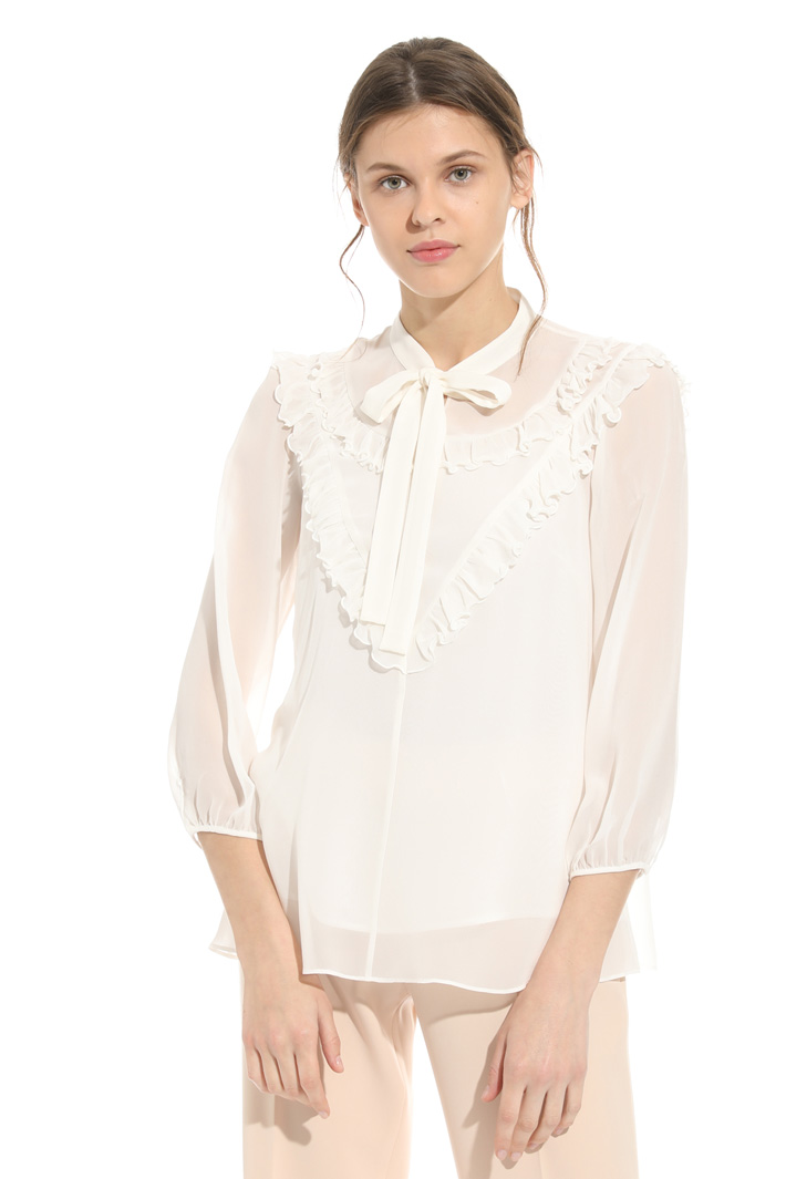 Frilled silk bl Intrend Frilled silk bl Intrend
