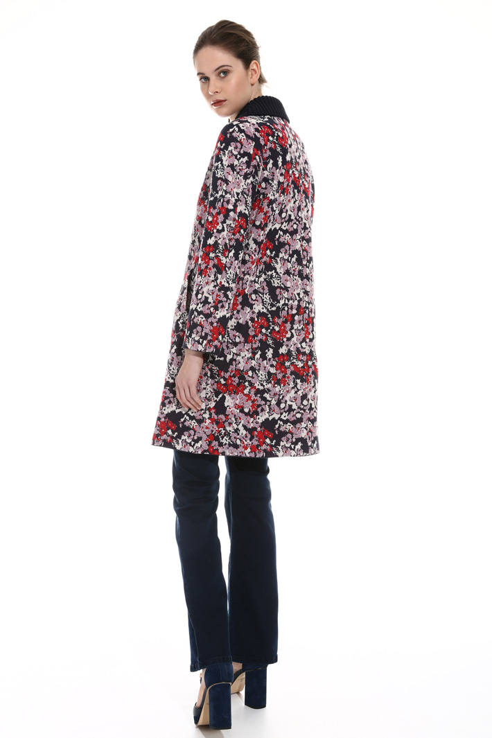 Jacquard knit coat Intrend Jacquard knit coat Intrend