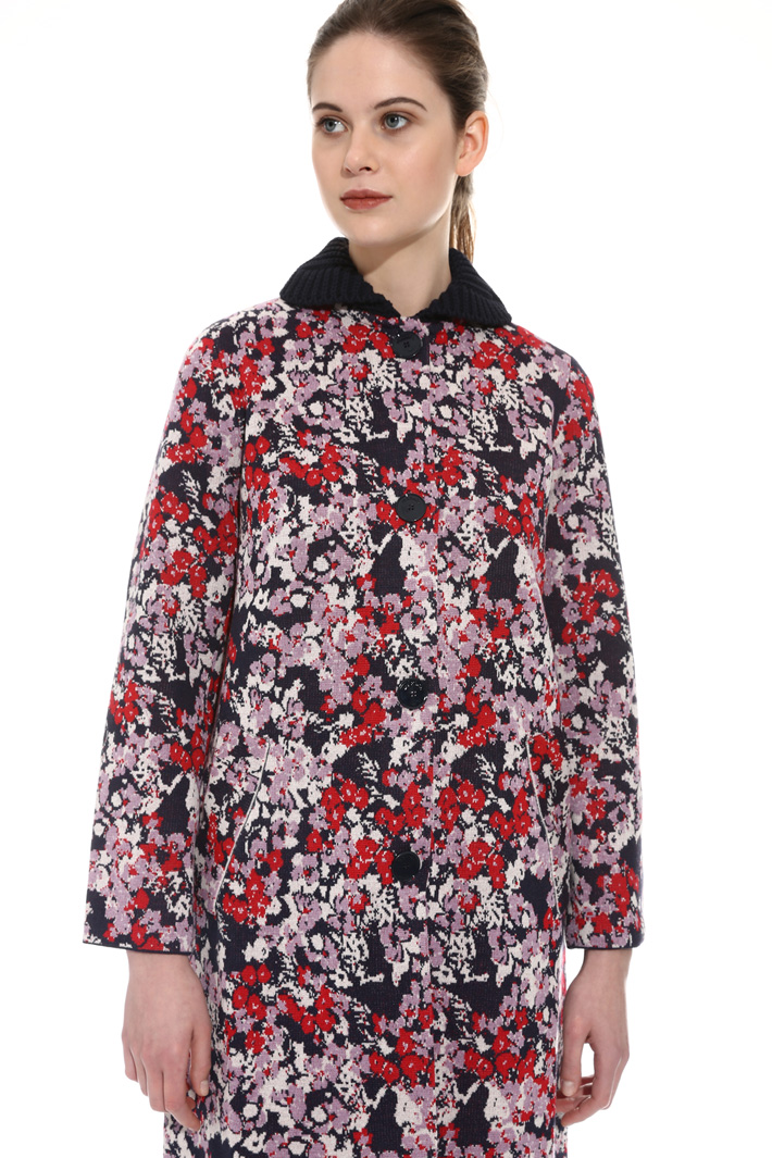Jacquard knit coat Intrend Jacquard knit coat Intrend