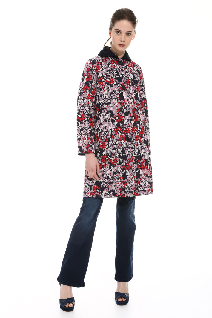 Jacquard knit coat Intrend Jacquard knit coat Intrend