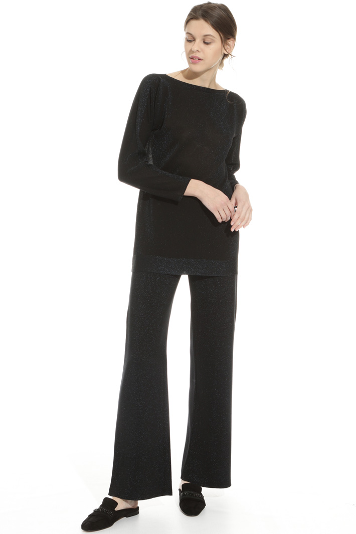 Pantalone in maglia lurex Intrend Pantalone in maglia lurex Intrend