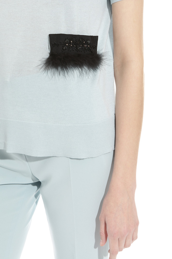 Maglia con ricamo rimovibile Intrend Maglia con ricamo rimovibile Intrend