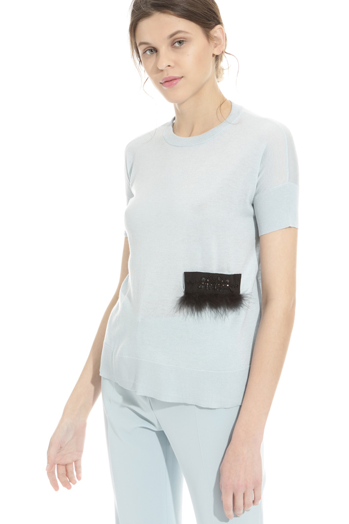 Maglia con ricamo rimovibile Intrend Maglia con ricamo rimovibile Intrend