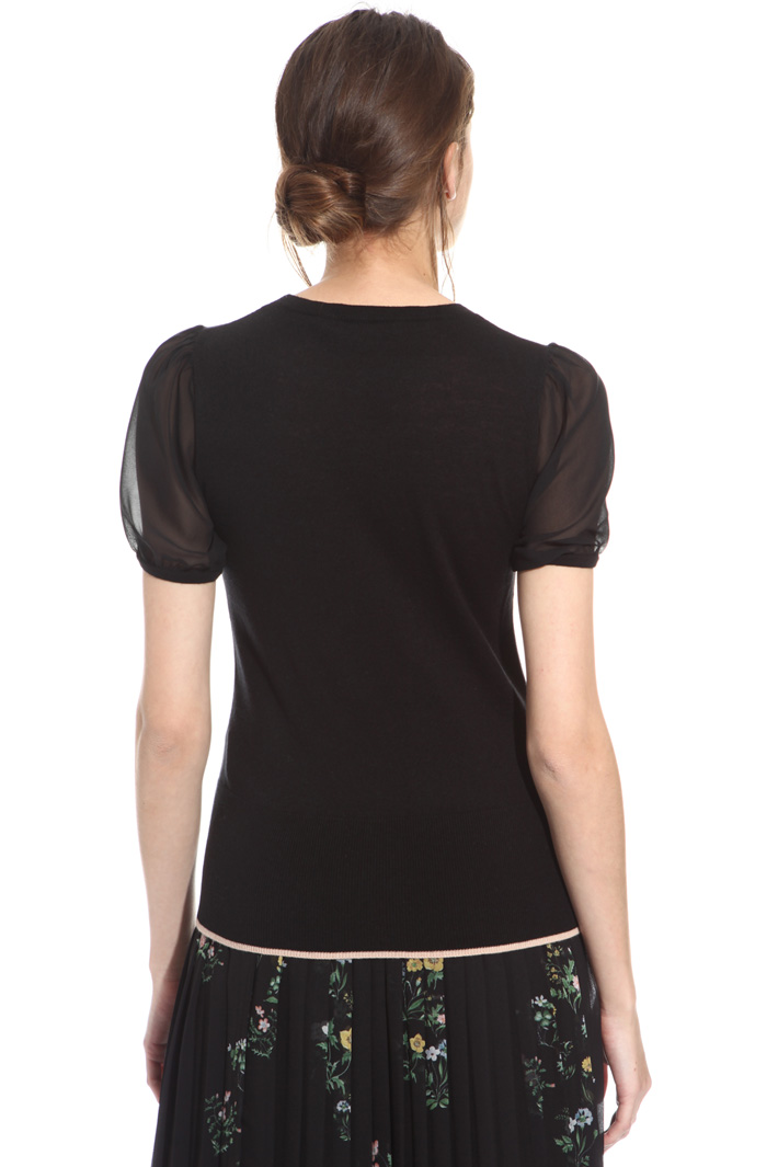 Maglia con maniche in seta Intrend Maglia con maniche in seta Intrend