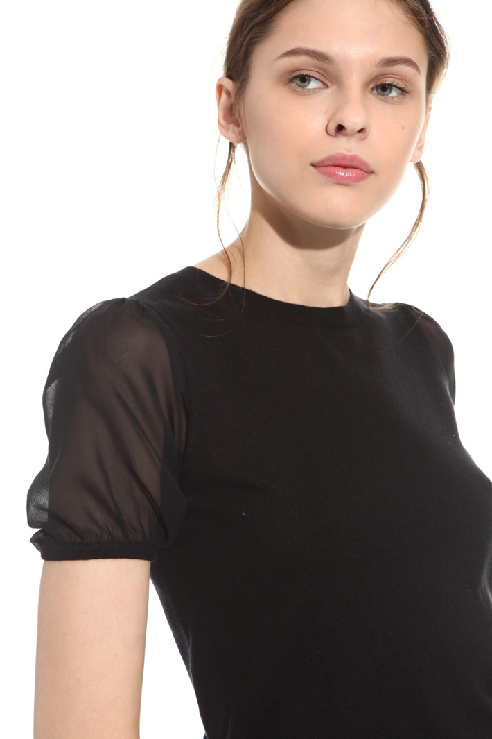 Maglia con maniche in seta Intrend Maglia con maniche in seta Intrend