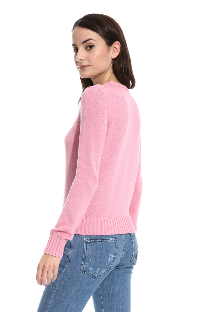 Maglia girocollo in cotone Intrend Maglia girocollo in cotone Intrend