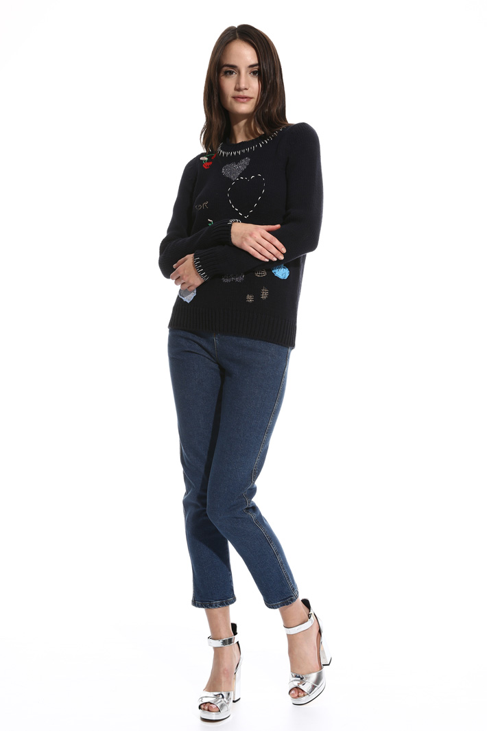 Maglia con lavorazioni Intrend Maglia con lavorazioni Intrend