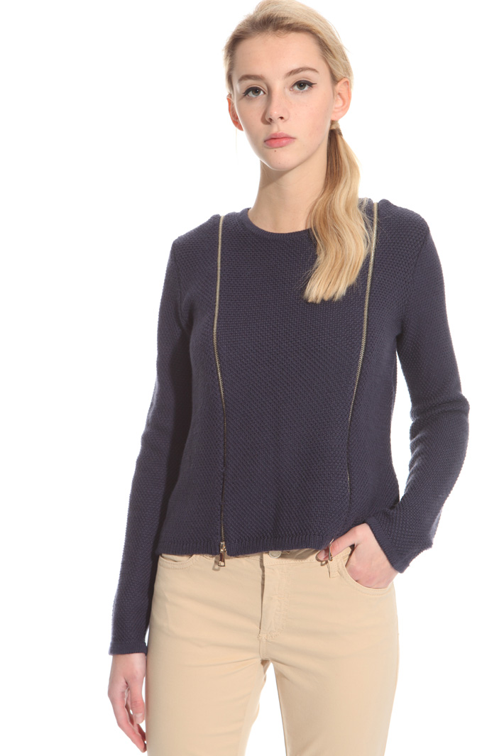 Maglia in lana con zip Intrend Maglia in lana con zip Intrend