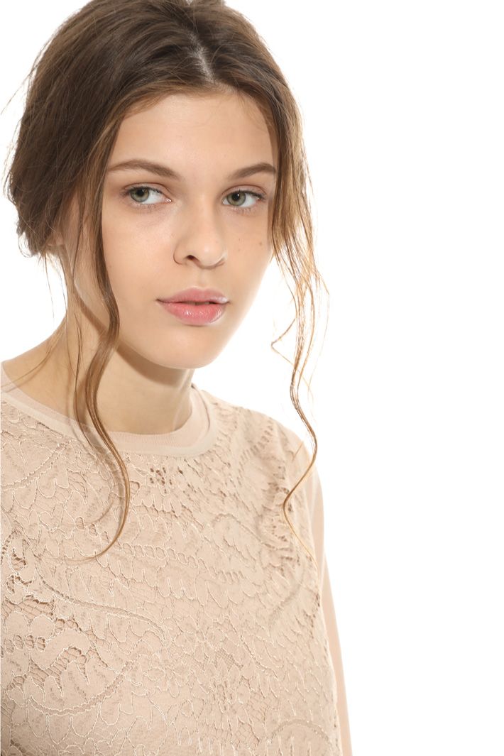 Sweater and macrame top Intrend Sweater and macrame top Intrend
