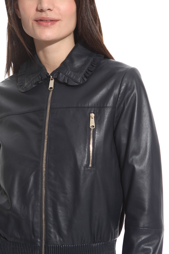 Giacca bomber in pelle Intrend Giacca bomber in pelle Intrend