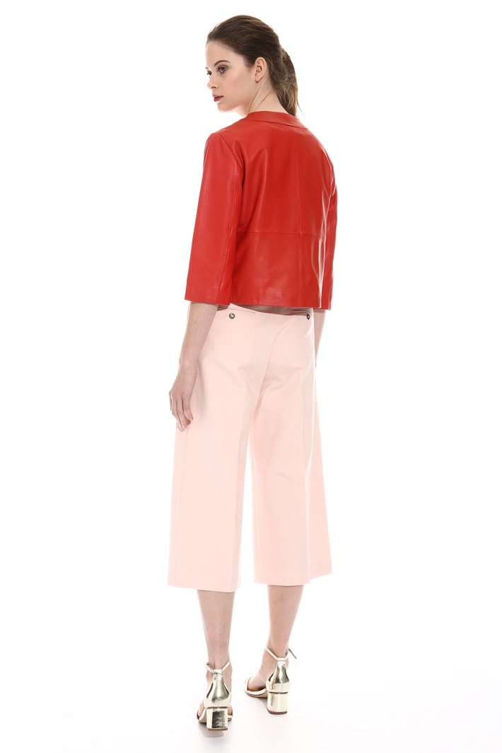 Frilled leather jacket Intrend Frilled leather jacket Intrend