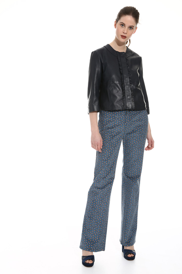 Frilled leather jacket Intrend Frilled leather jacket Intrend