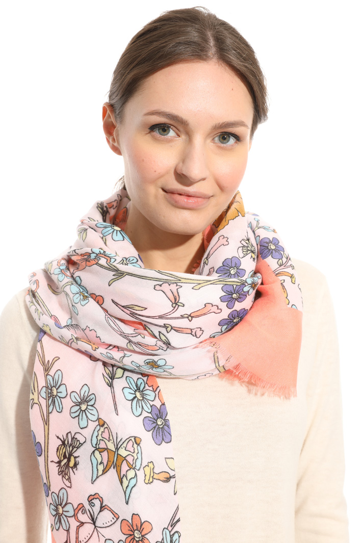 Floral print scarf Intrend Floral print scarf Intrend