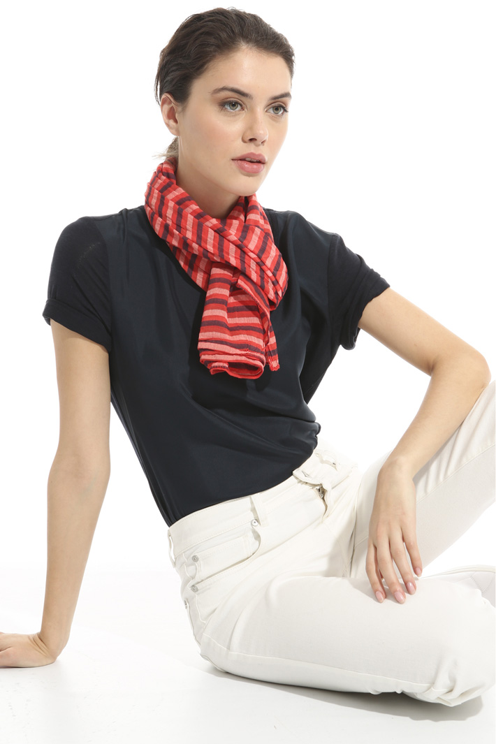 Asymmetrical striped scarf Intrend Asymmetrical striped scarf Intrend