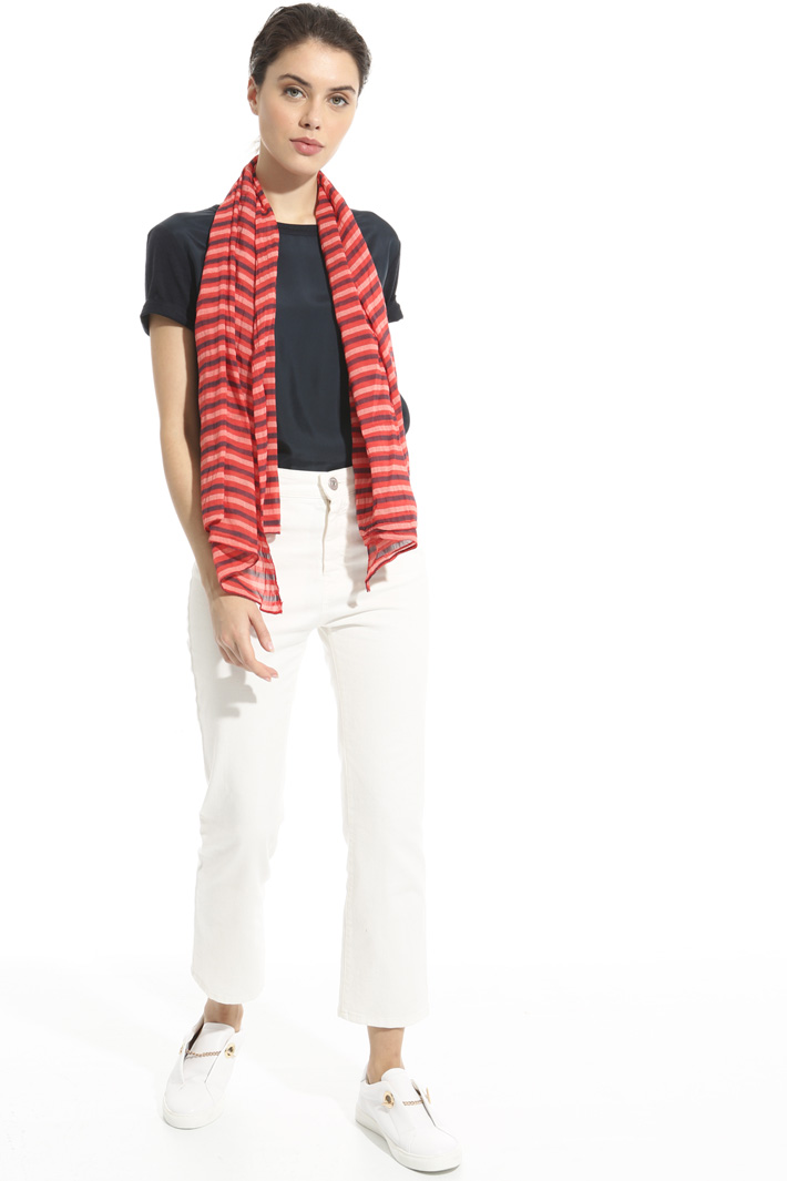Asymmetrical striped scarf Intrend Asymmetrical striped scarf Intrend