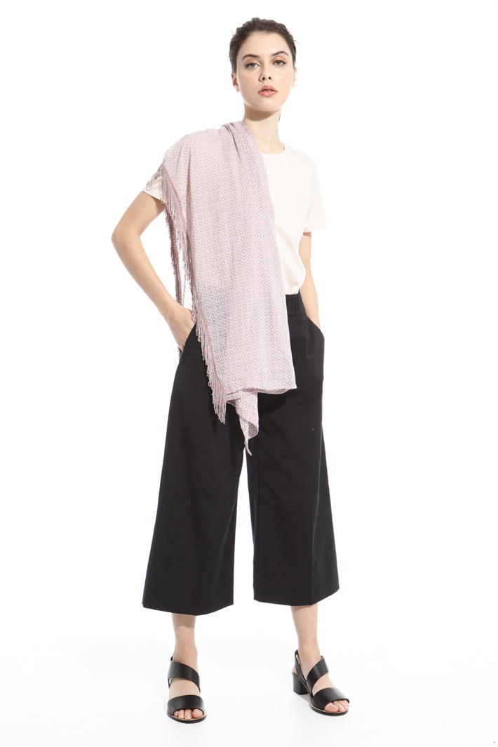 Foulard tinto capo con frangia Intrend Foulard tinto capo con frangia Intrend