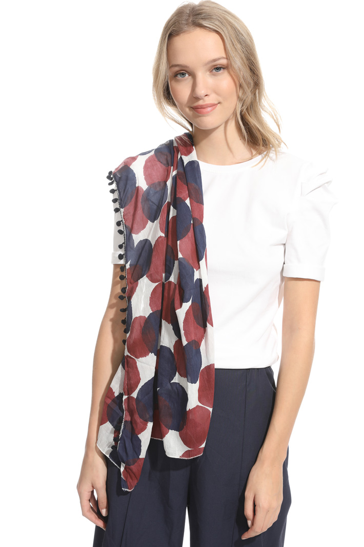 Stola con pom-pom Intrend Stola con pom-pom Intrend