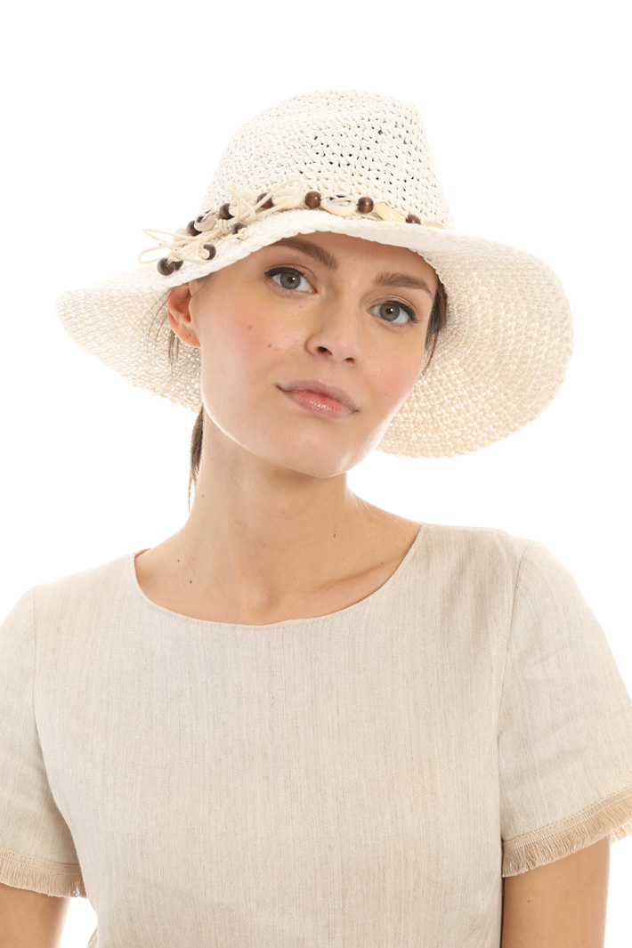Woven paper cloche Intrend Woven paper cloche Intrend