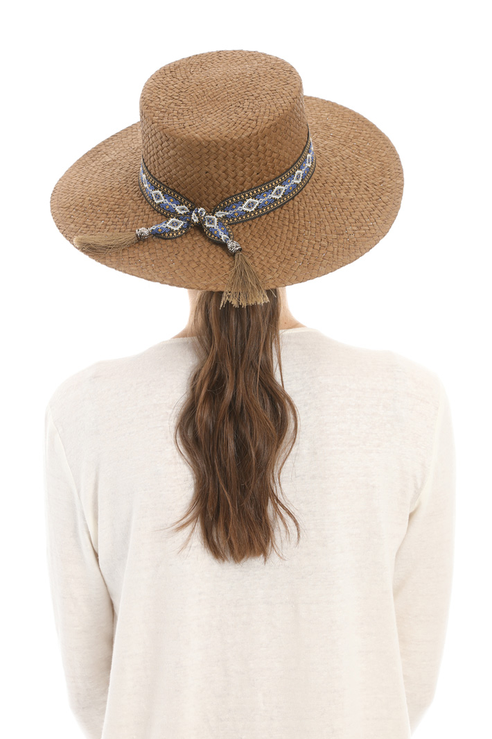 Woven paper hat Intrend Woven paper hat Intrend