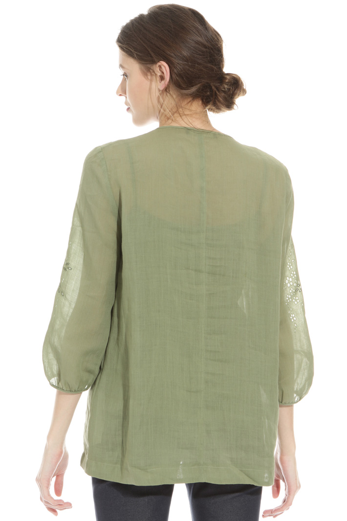 Perforated detail tunic Intrend Perforated detail tunic Intrend