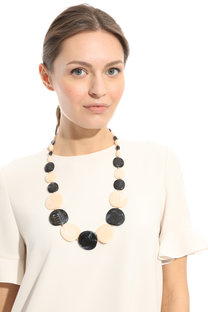 Collana con pietre in resina Intrend Collana con pietre in resina Intrend