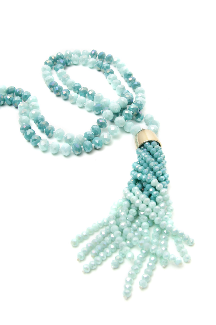 Multifaceted bead necklace Intrend Multifaceted bead necklace Intrend
