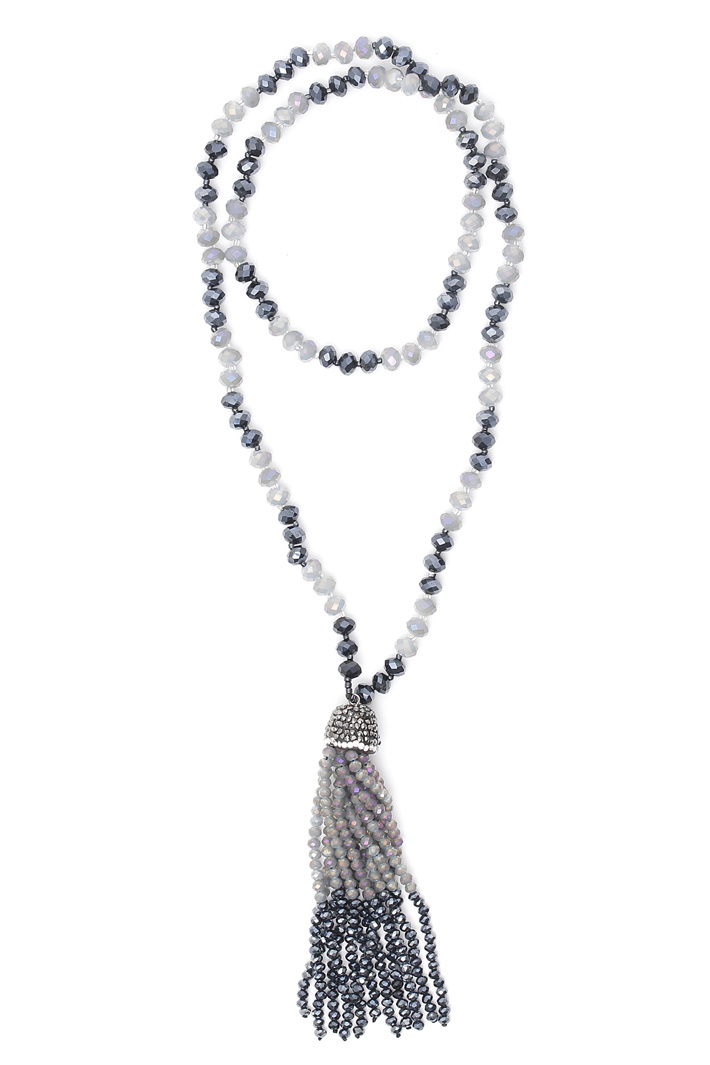 Multifaceted bead necklace Intrend Multifaceted bead necklace Intrend