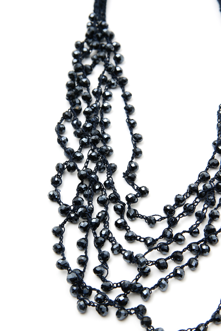 Collana in tessuto e vetro Intrend Collana in tessuto e vetro Intrend