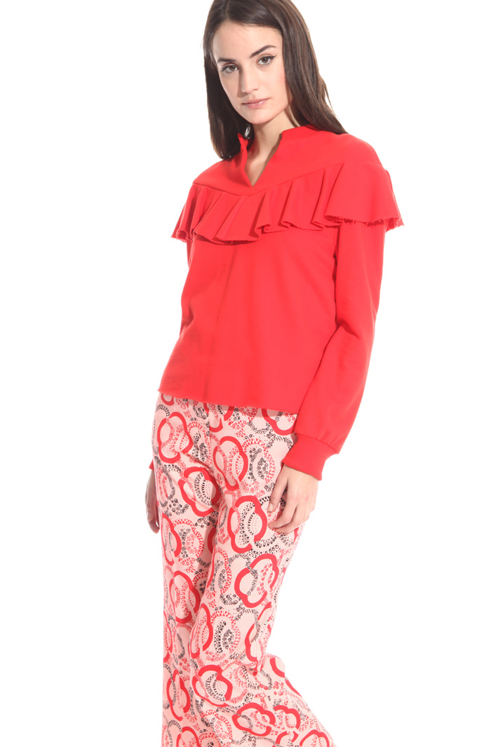 Felpa boxy con balza Intrend Felpa boxy con balza Intrend