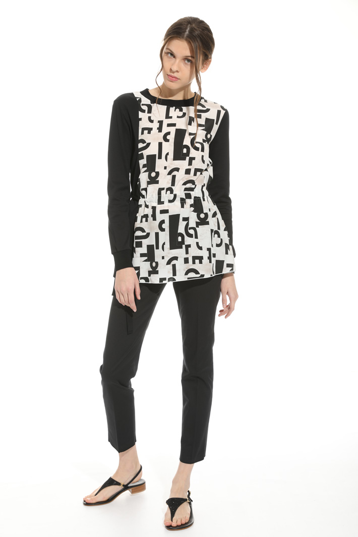 Maglia in jersey e seta Intrend Maglia in jersey e seta Intrend