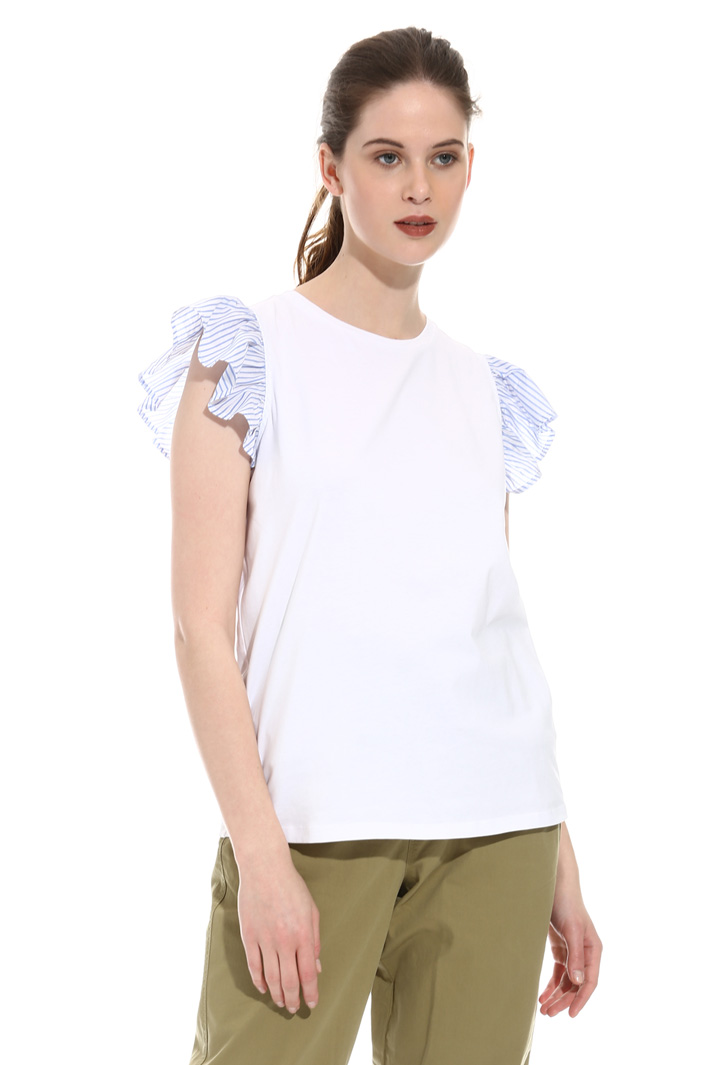 Frill cap sleeve top Intrend Frill cap sleeve top Intrend