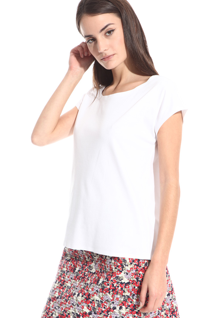 T-shirt in jersey interlock T-shirt in jersey interlock