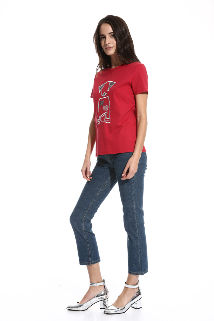 T-shirt girocollo in cotone Intrend T-shirt girocollo in cotone Intrend