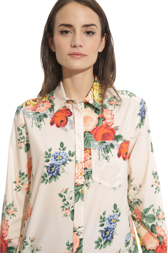 Printed poplin shirt Intrend Printed poplin shirt Intrend