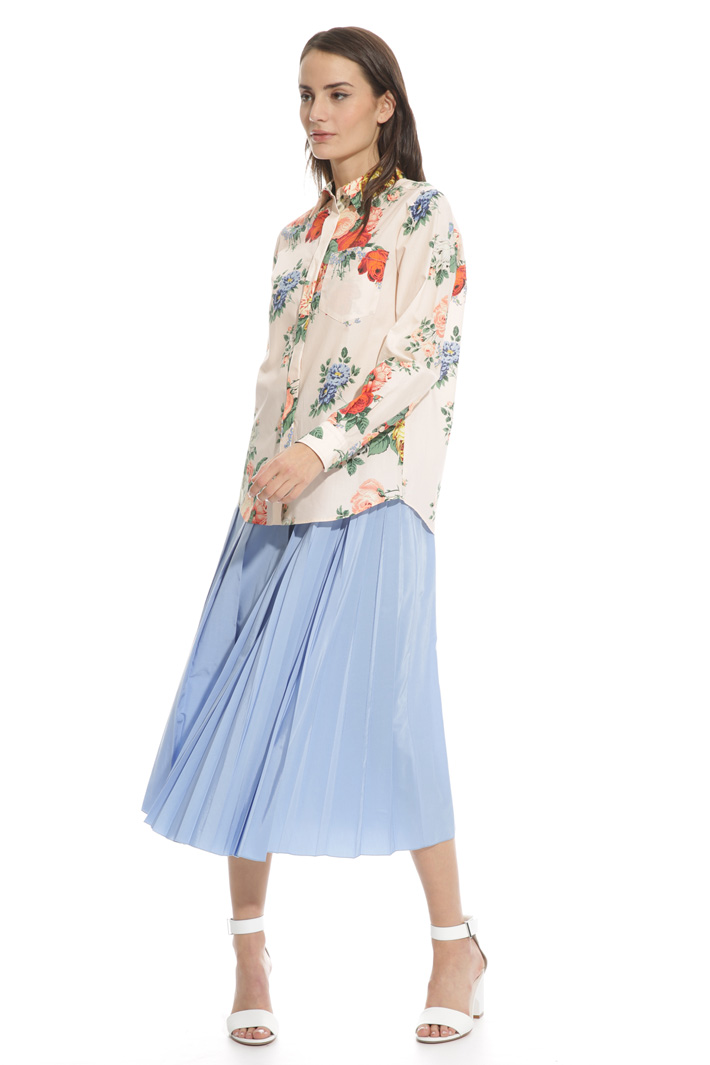 Printed poplin shirt Intrend Printed poplin shirt Intrend