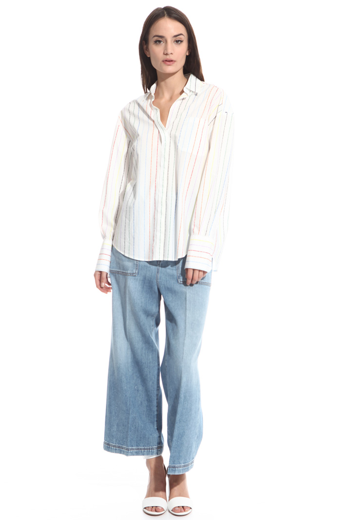 Camicia con stampa a scritte Intrend Camicia con stampa a scritte Intrend