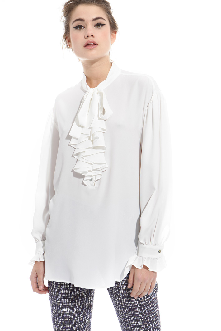 Jabot silk blouse Intrend Jabot silk blouse Intrend