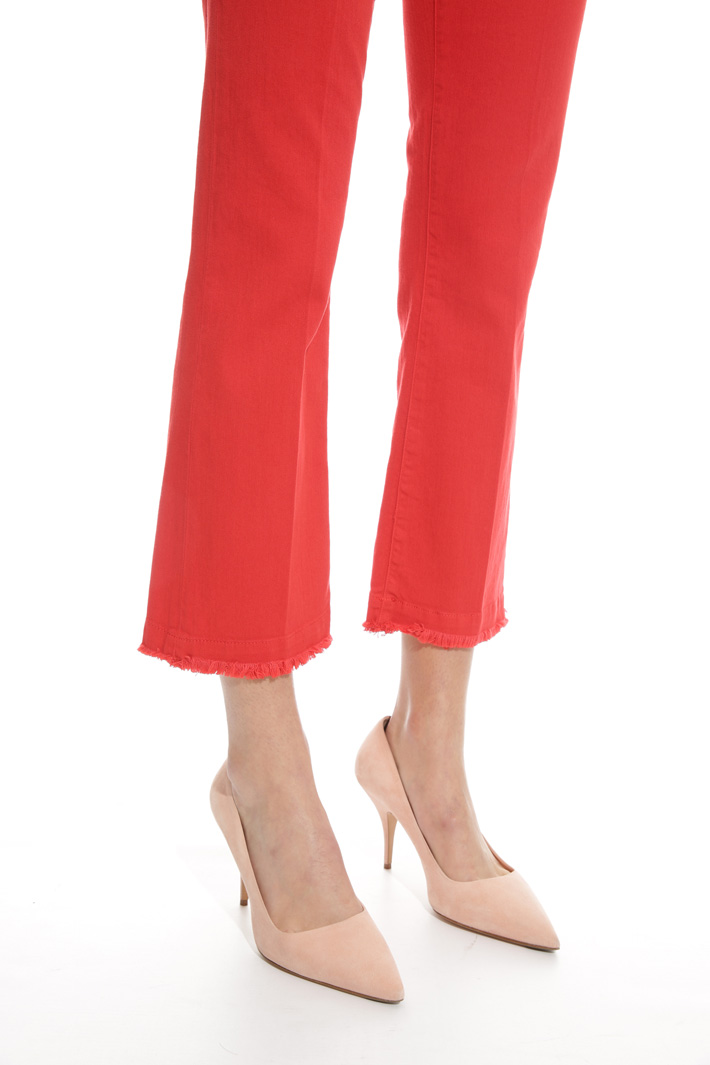 Fringed hem trousers Diffusione Tessile Fringed hem trousers Diffusione Tessile
