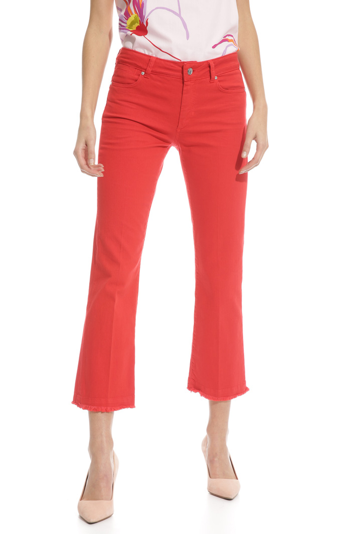 Fringed hem trousers Diffusione Tessile Fringed hem trousers Diffusione Tessile