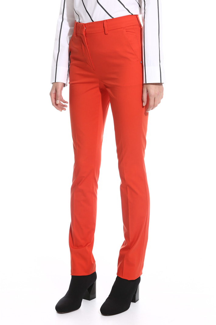 Pantalone sigaretta in cotone Intrend Pantalone sigaretta in cotone Intrend
