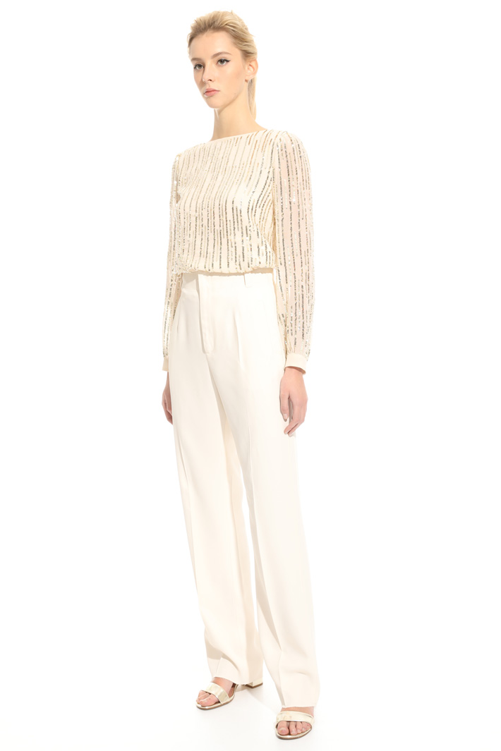 Pantalone in twill di viscosa Intrend Pantalone in twill di viscosa Intrend