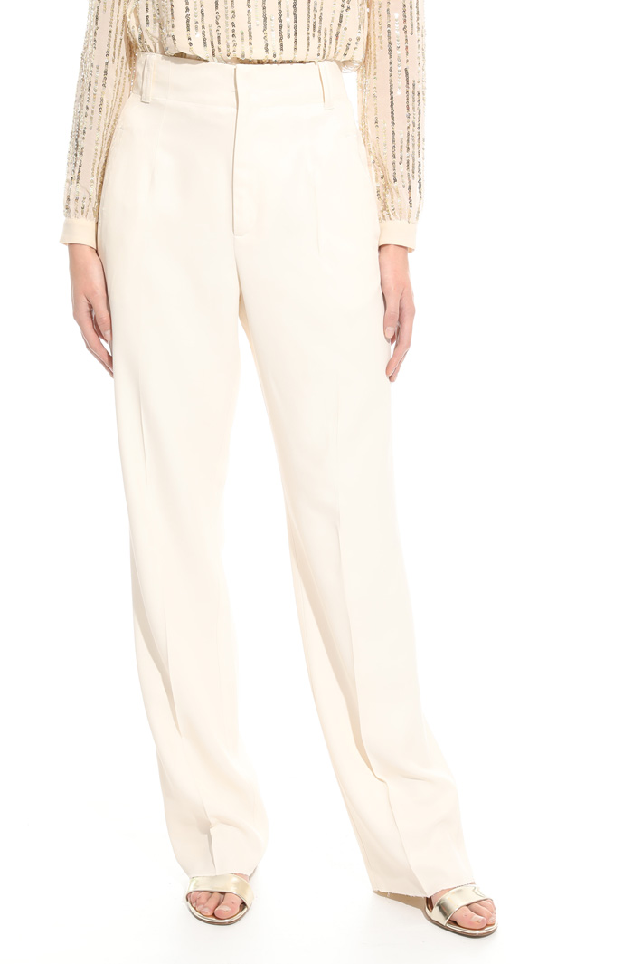 Pantalone in twill di viscosa Intrend Pantalone in twill di viscosa Intrend