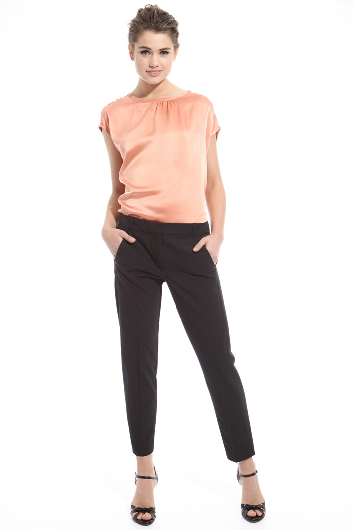 Pantalone in gabardina tecnica Intrend Pantalone in gabardina tecnica Intrend