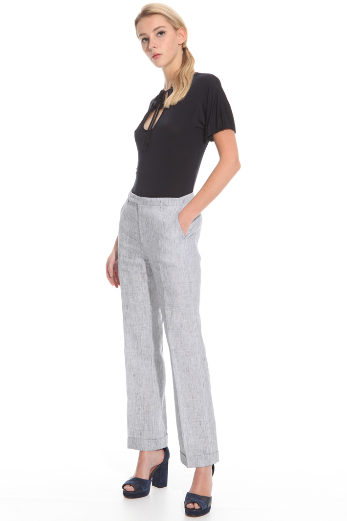 Pantalone in puro lino Intrend Pantalone in puro lino Intrend